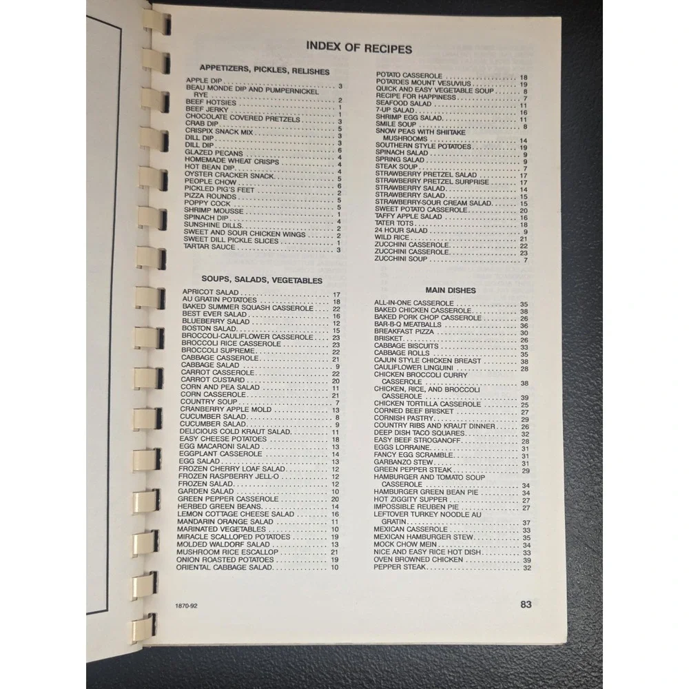 Deer‎ Creek Volunteer Fire Department Cookbook Warsaw Missouri 1992
